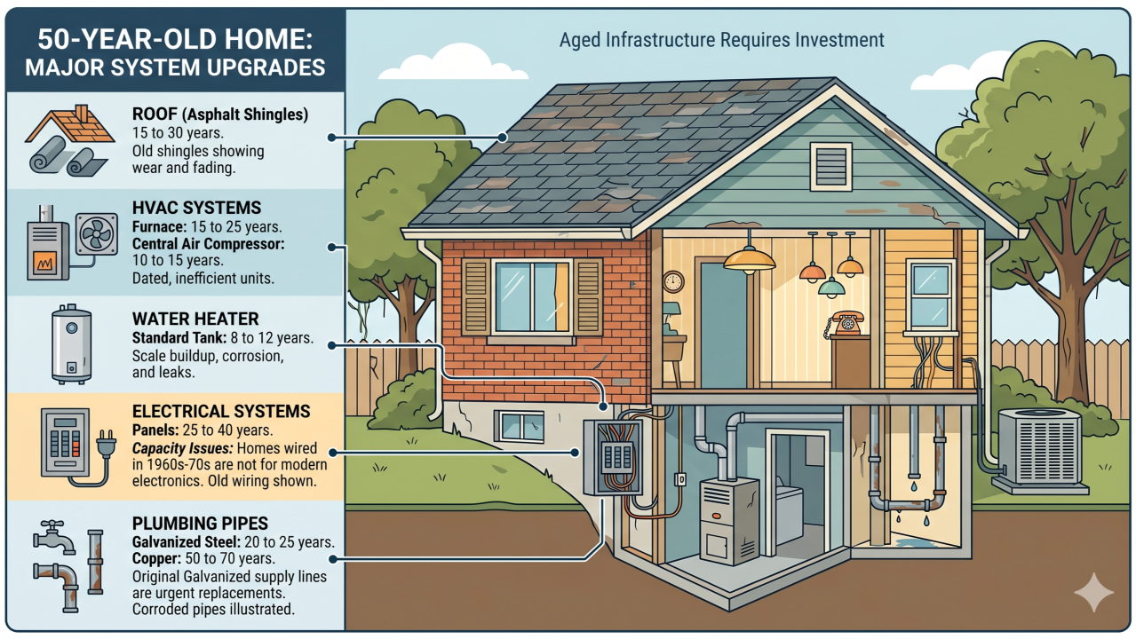Original LinkedIn cover graphic for The Affordable House Is Usually an Old House and That's Where the FHA 203(k) Comes In